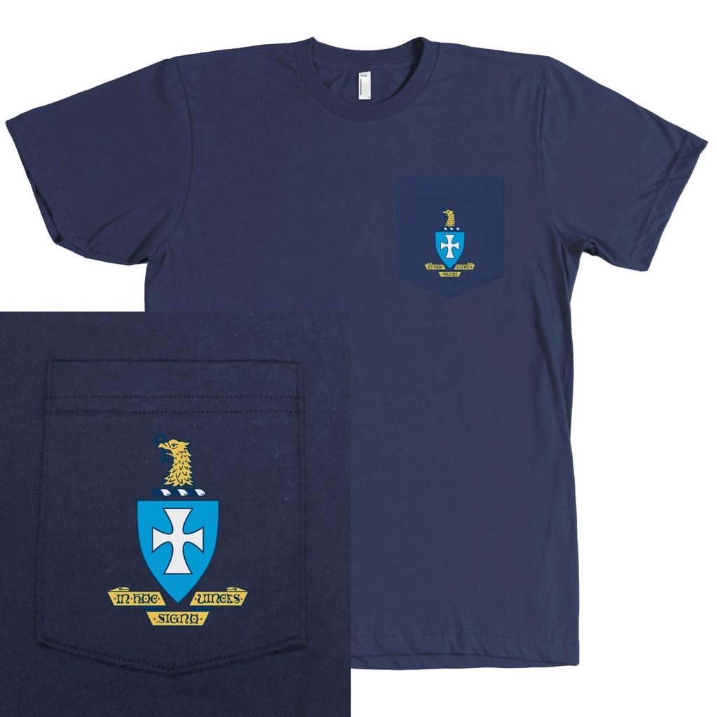 Sigma Chi Fraternity Bella + Canvas POCKET Shirt Sig Chi Crest