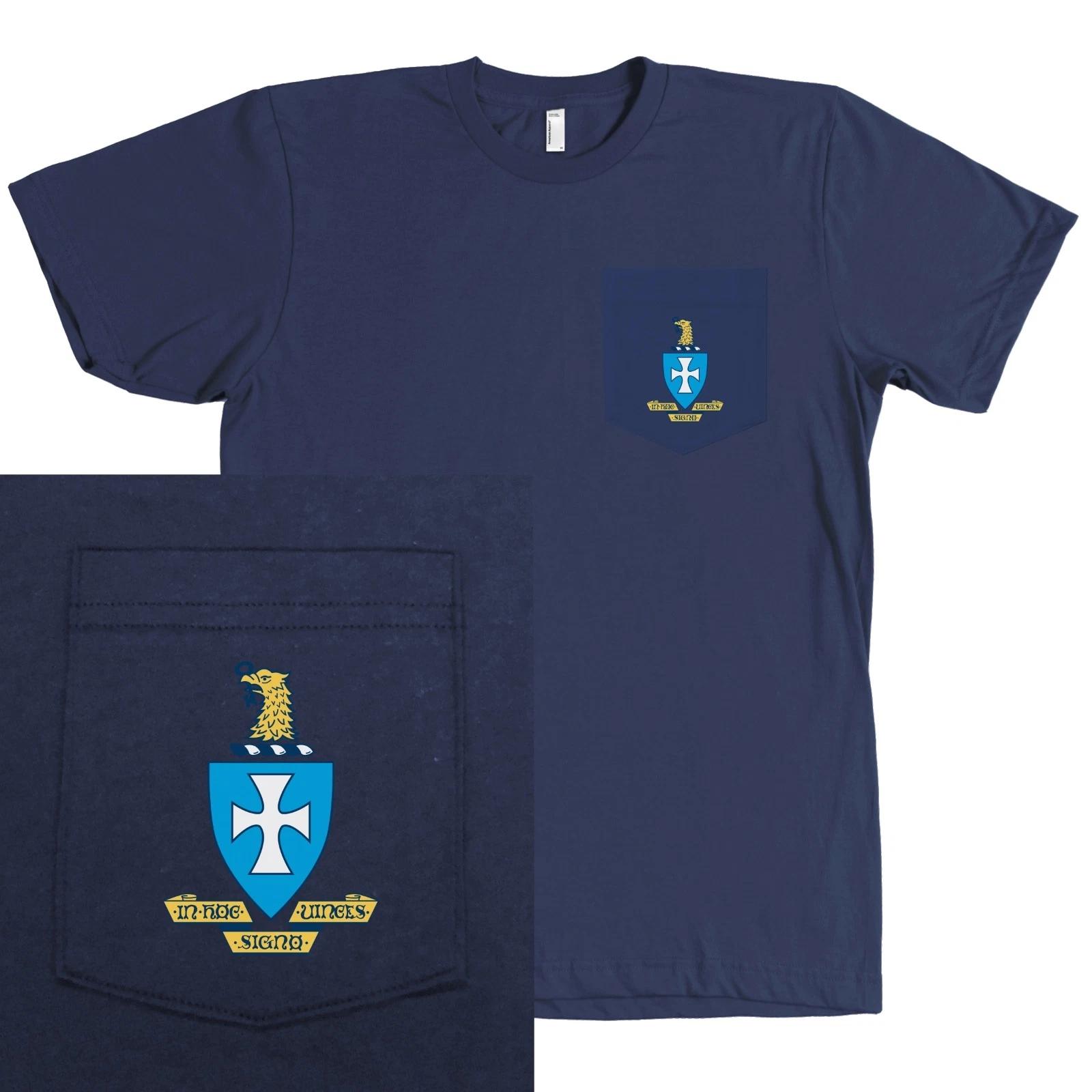 Sigma Chi Fraternity Bella + Canvas POCKET Shirt Sig Chi Crest S
