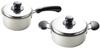 Maruyama Giken Areon Stainless Steel 20cm Pot 16cm Pot Induction and Gas Stove Made In Triple-Layer Double-Handled & Single-Handled (AO-637) -