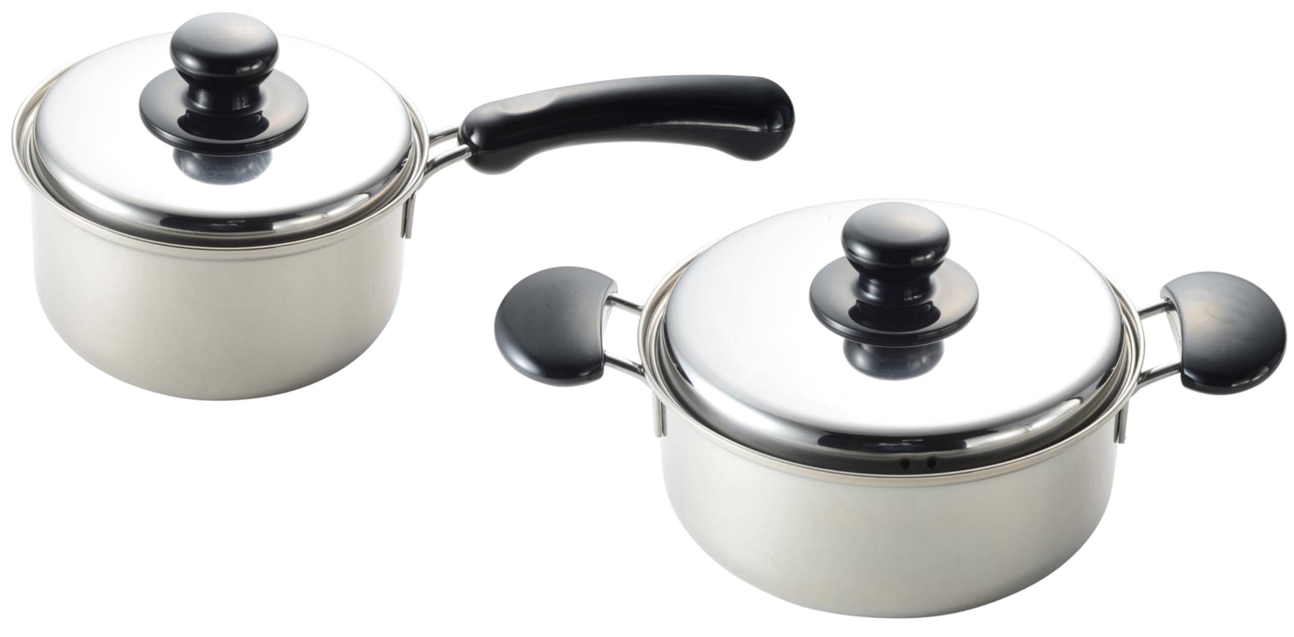 

Maruyama Giken Areon Нержавеющая сталь 20 см Кастрюля 16 см Кастрюля Индукционная и Газовая плита Сделано в Трехслойная Двуручная и Одноручная (АО-637) -