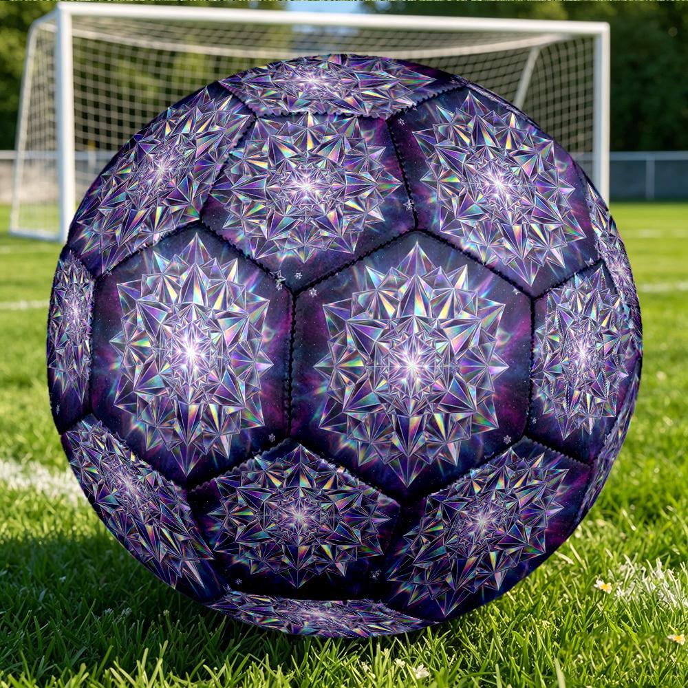 1pc Cosmic Geometry Themed Soccer Ball, Size 5, Lightweight PVC Material, Outdoor Training Soccer Ball Gift. q62298