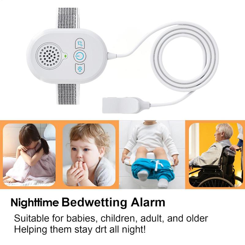 Bedwetting Sensor Rechargeable Bed Wetting Alert for Children Pee Alarm Bedwetting Monitor Sensor with Sound & Vibration Alerts