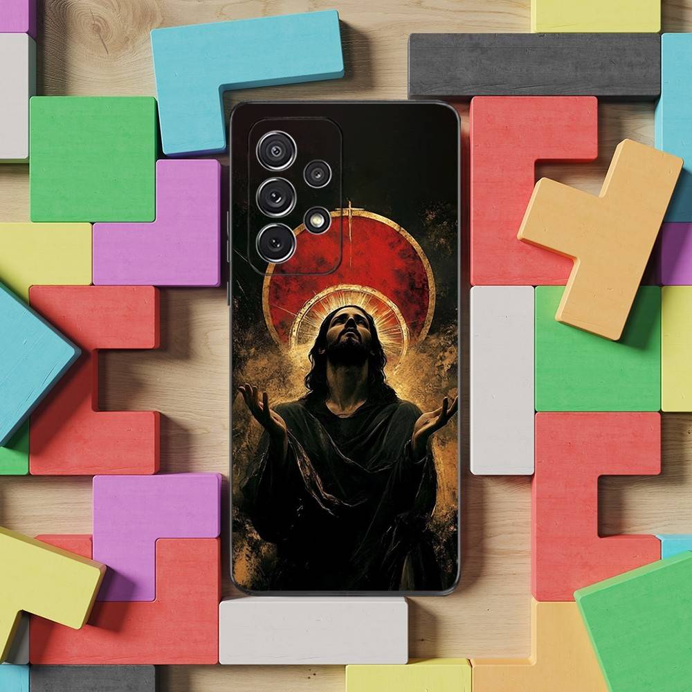 

Религиозная вера Иисус Для Samsung S9,S10,S20,S10,S21,S25,S24,S23,Ultra,FE,Plus,Lite,Мягкий силиконовый черный чехол SamsungS24plus
