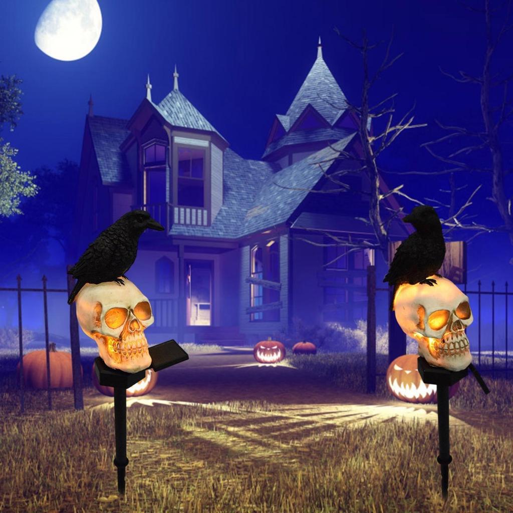 Solar Waterproof LED Lamp Garden Path Garden Lawn Skeleton Decorative Lamp Outdoor Decoration Garden Statue Halloween Decoration