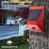 Waterproof Solar Alarm Rechargeable Solar Charging Alarm Solar Lamps  Home Security