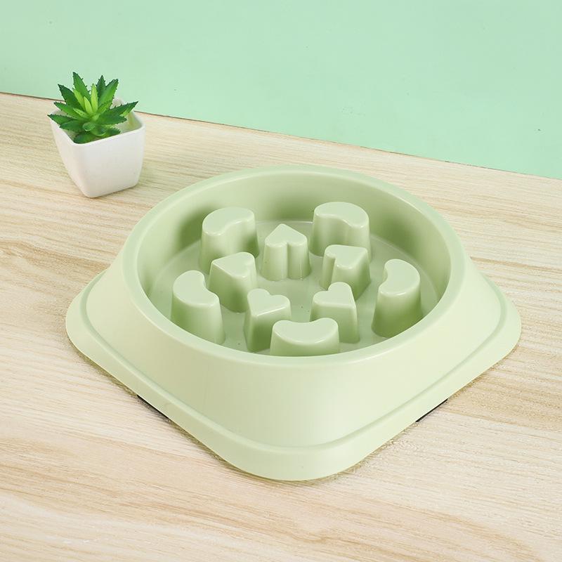 Cross-border Love Anti-Gulp Slow Feeder Bowl for Dogs and Cats