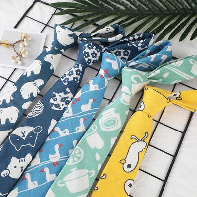 Cartoon Tie Trendy Casual 6cm Fashion Animal Tie for Men and Women