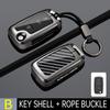 New Zinc Alloy Car Key Case for VW Volkswagen MK4 Bora Golf 4 5 6 Jetta Passat Polo Bora Touran Skoda Cover Bag