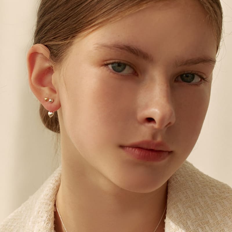 Lewe Two-way Mini Heart Earring