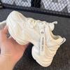 Mesh breathable inner heightening versatile dad shoes spring 2025 new small thick-soled fried street women's shoes Internet celebrity explosion
