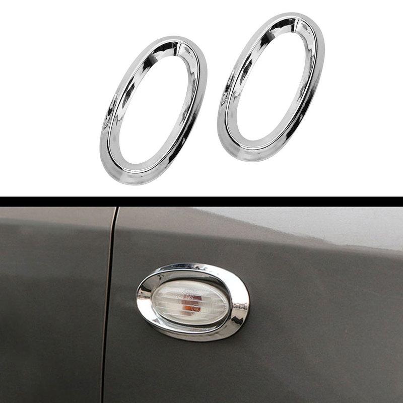 Turn Signal Lamp Side Light Chrome Cover Trim for Nissan Qashqai Dualis J10 2010 2011 2012 2013 Bezel Car Styling Decoration
