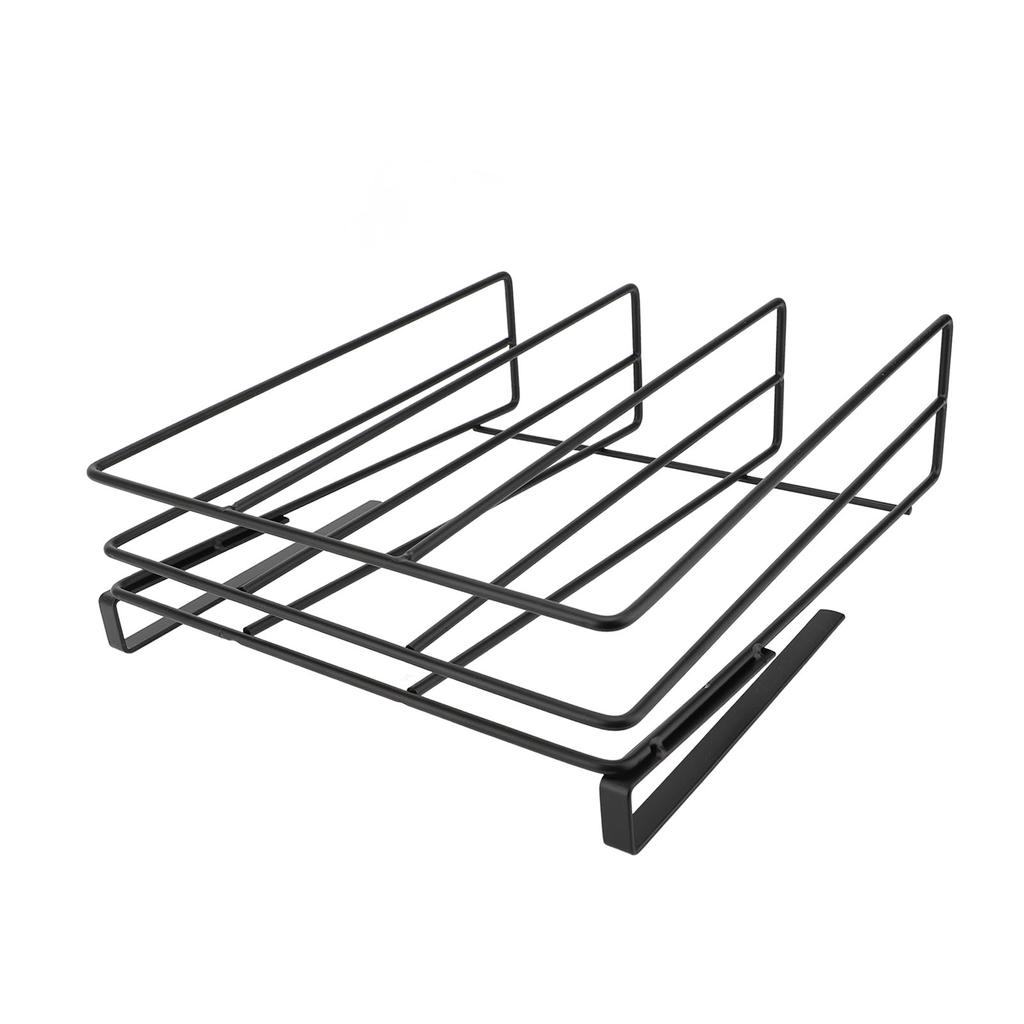 Hanging Chopping Board Rack Carbon Steel Under Cabinet Storage Shelf Chopping Board Holder