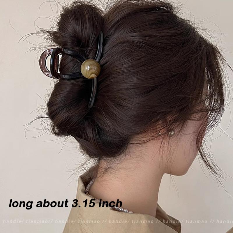 Pinces à cheveux élégantes en perles marron pour femmes et filles, serre-tête tendance, accessoires pour cheveux