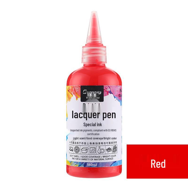 Oil-Based Colored Paint Marker Refill, 150ML Waterproof Ink
