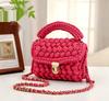 Hyuna Fashionable Korean-Japanese Crochet Chain Crossbody Bag - Versatile Handmade Colorful Bag