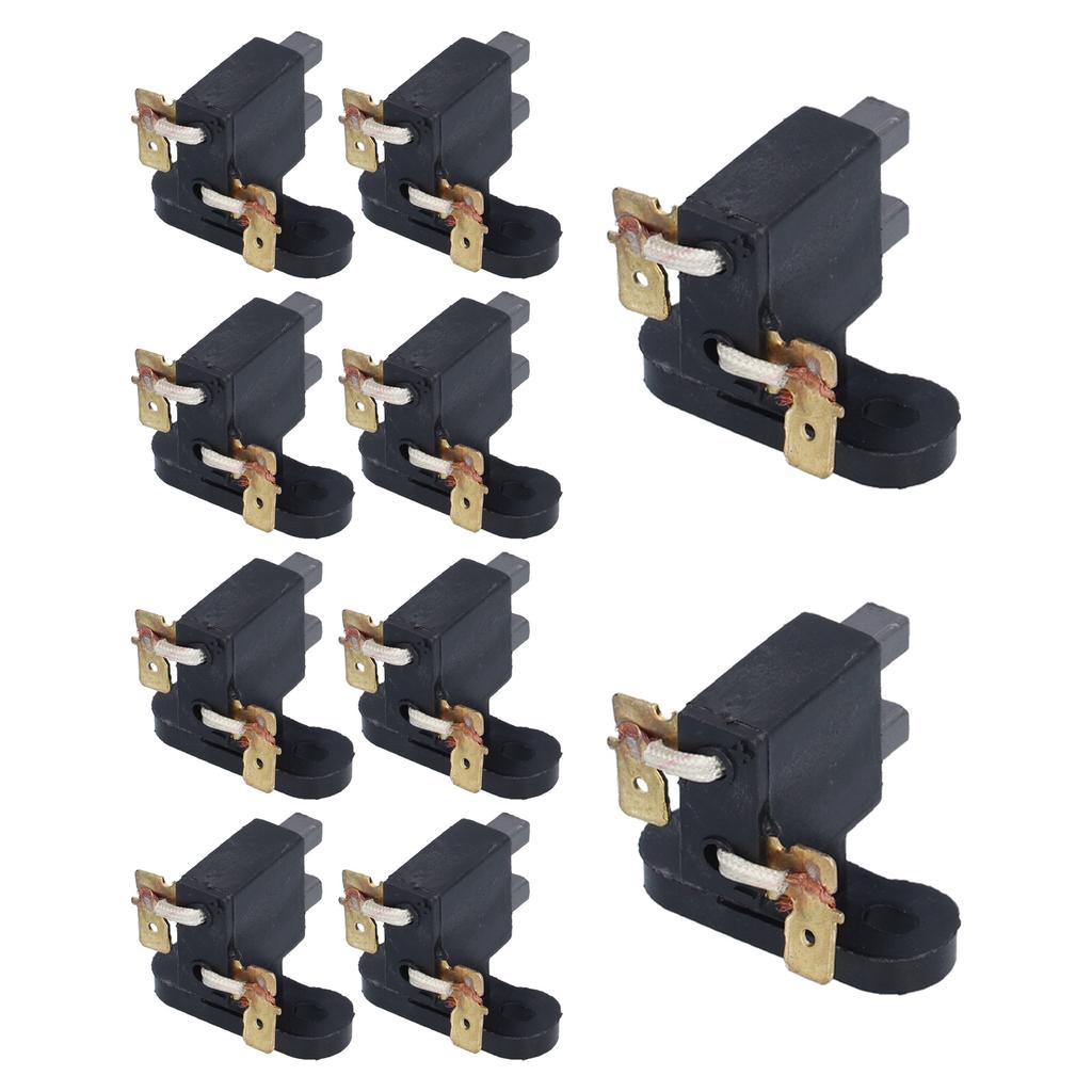 10Pcs Generator Carbon Brush Convenient Easy Connection Sturdy Durable Reliable Assembly Generator