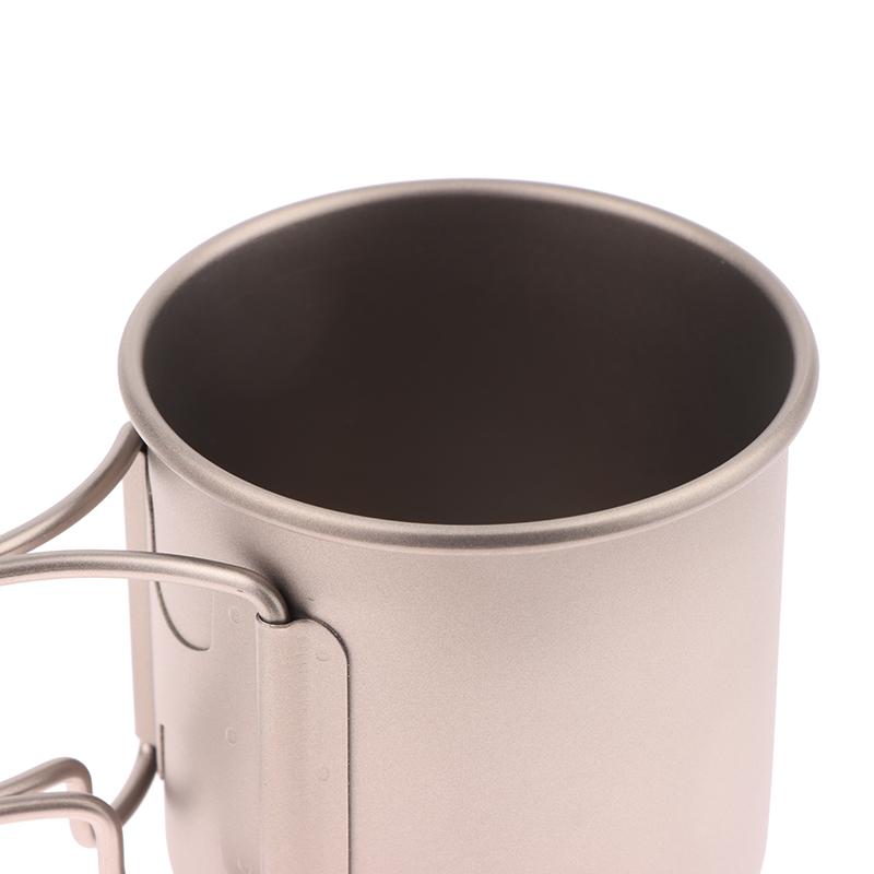 Tazza da campeggio Tazza in titanio Stoviglie da turista Utensili da picnic Attrezzatura da cucina per esterni Attrezzatura da cucina da viaggio Escursionismo