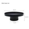 Round Black White Decorative Tray Plastic For Food Snacks Cake Dessert Buffet Presentation Tray Snack Storage Boxes Serving Tray
