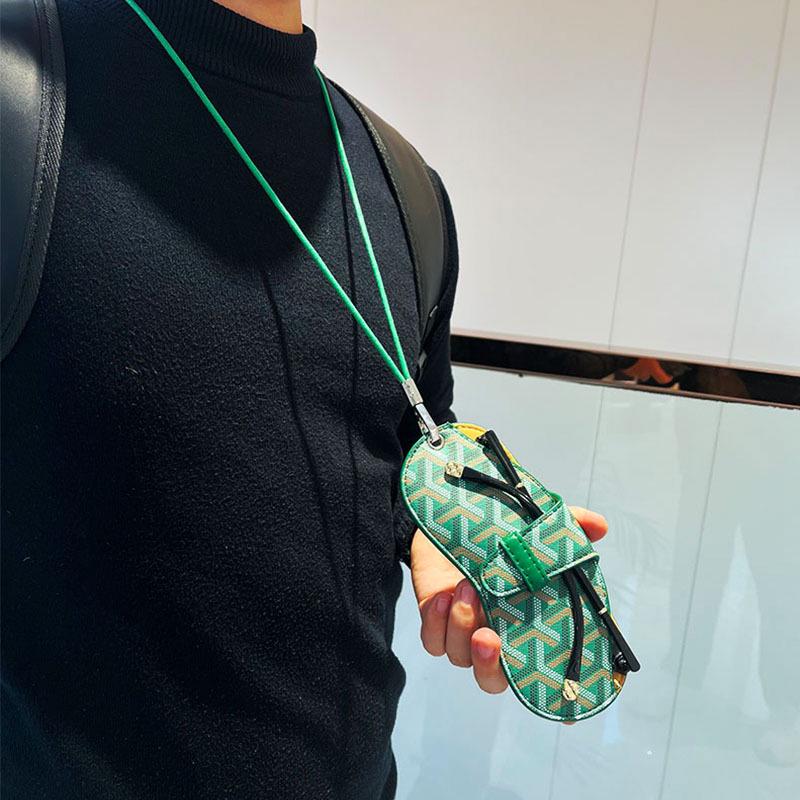 Stylish Universal Eyeglass Case with Lanyard: Myopia & Sunglasses Protection for Men and Women