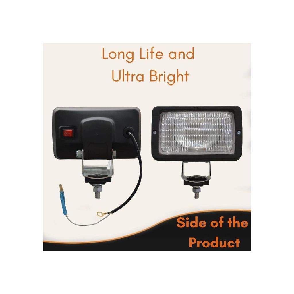 Apsmotiv Work Lamp Assembly With On-Off Switch 12v Lights Off Road Ford Truck Jcb Tractor New Holland Jcb