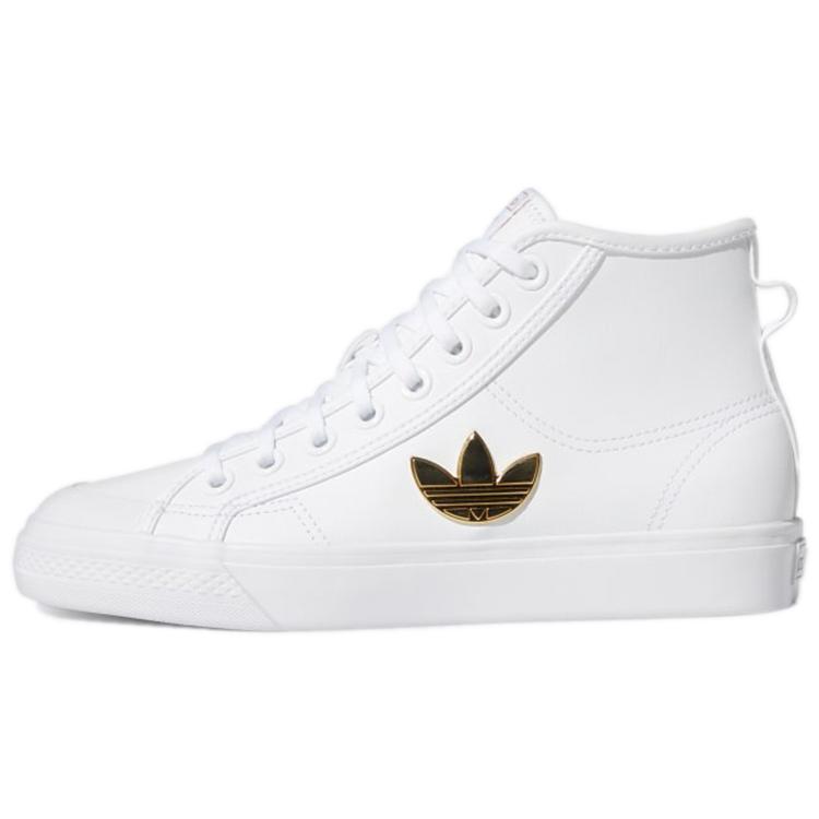 

Adidas Nizza Trefoil Hi Cloud White Gold Metallic Women s H01134 36