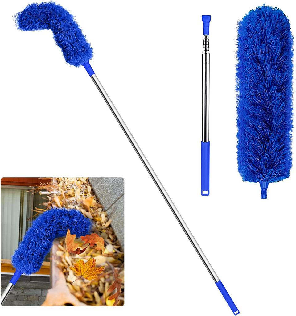 Drain gutter cleaning brush roof tool with telescopic telescopic rod 2.5 meters protection cleaning dust removal
