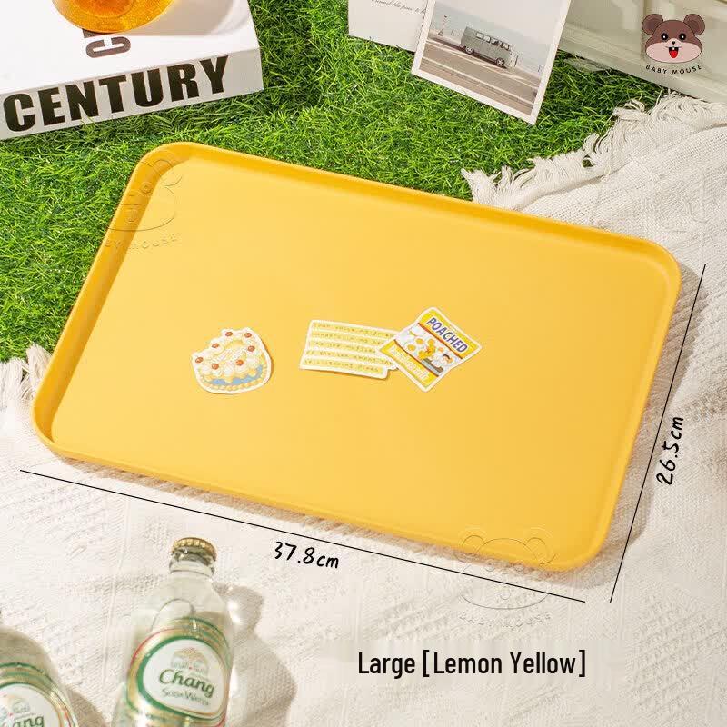 Japanese Style Wheat Plastic Square Serving Tray