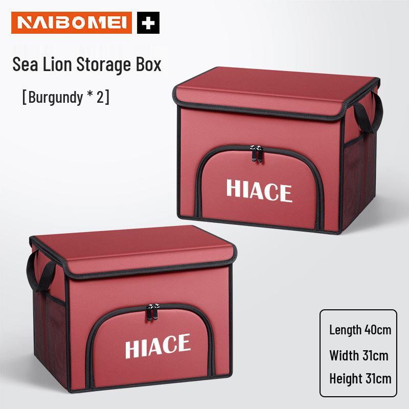 Toyota Hiace Trunk Organizer: Foldable Interior Storage Box