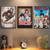 1pc Anime Fairy Tail Poster Sticker Print Waterproof Wall Art For Living Room Bedroom Home Decor