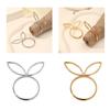 Pack of 6 Cute Napkin Rings Easters Ear Shape Napkin Holder Metal Napkin Jewelry Sophisticated Platings Accessorys
