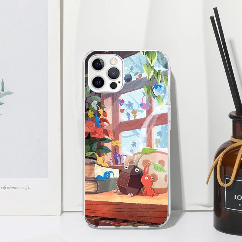 Game P-PikminS 4 Phone Case For Iphone 17 Air 16 15 Plus 16E 14 Pro Max 13 Mini 12 11 7 8 SE Fundas Soft Back Cover 17 Air 16 15