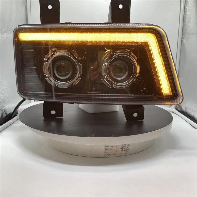 Dual-Lens LED Headlight Assembly with Dynamic Daytime Running Lights for Dongfeng Tianlong KC.
