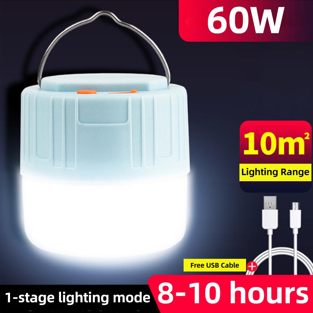 FONKEN 60/280W Solar LED Camping Light USB Rechargeable Bulb For Outdoor Tent Lamp Portable Lanterns Emergency Lights For BBQ Hiking