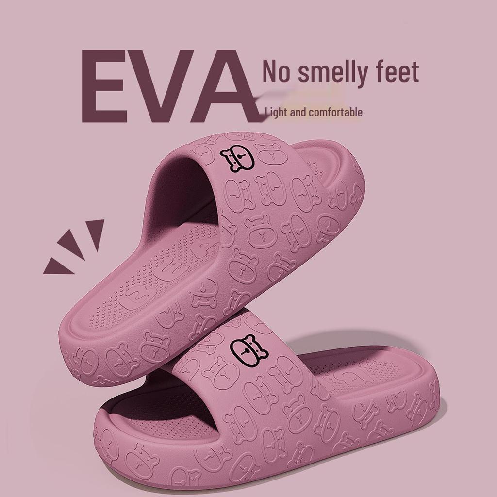 Eva Non-Slip Soft Sole Slippers for Home & Outdoor Use - Unisex Sandals with Thick Bottom