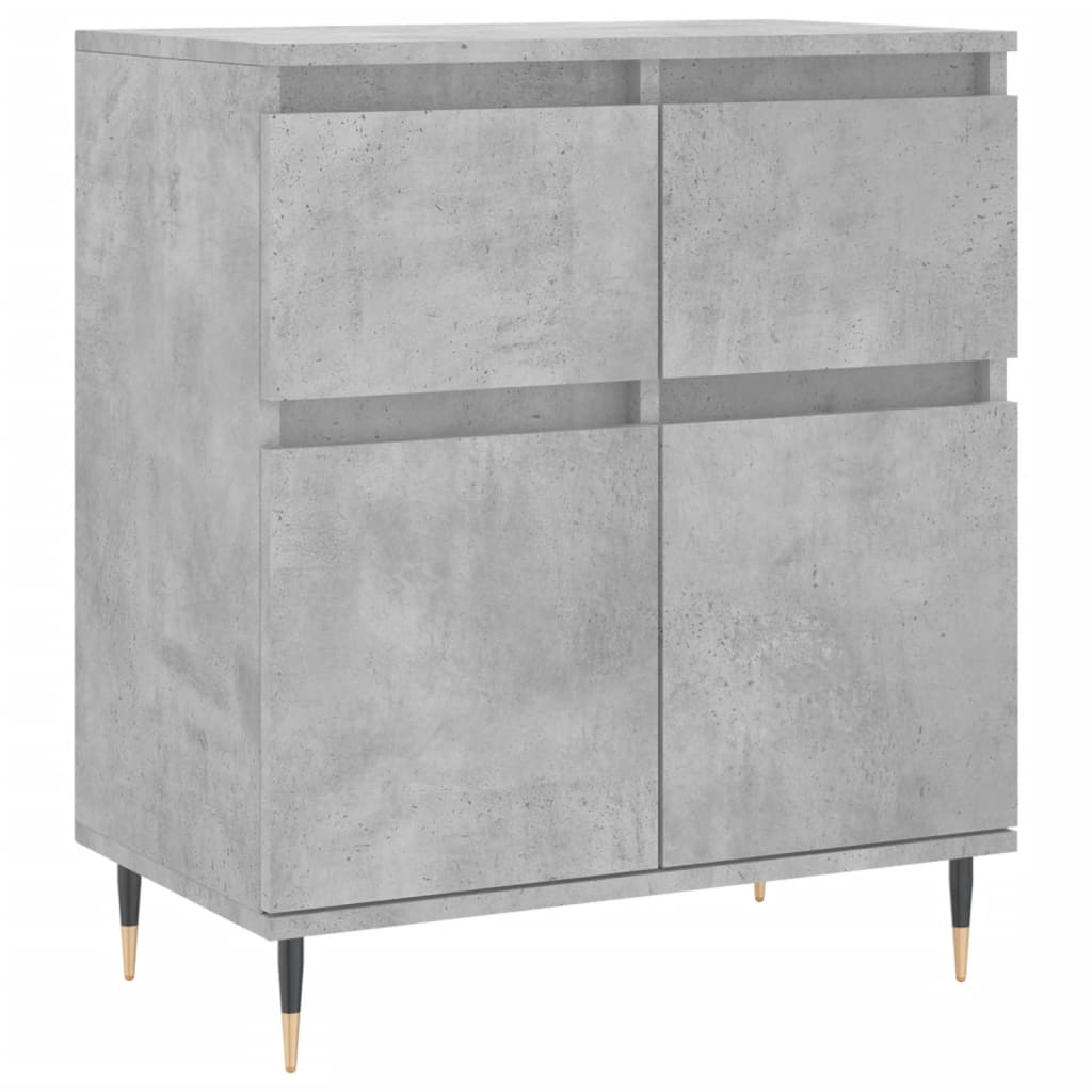 Sideboard Concrete Grey 60 x 35 x 70 cm Wood Based Material