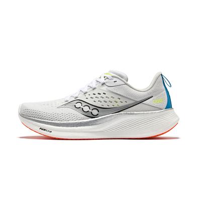 RIDE 17 Cushioning, Breathable, And Wide Coverage Low Top Running Shoes Men's White Silver Saucony S20924-218