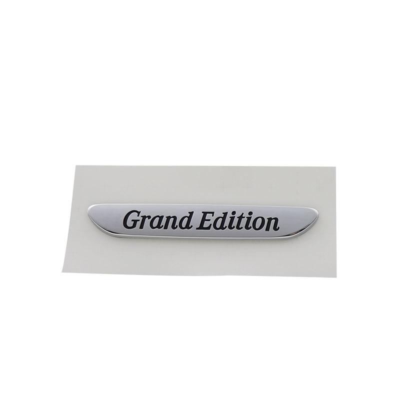 

3D Стайлинг автомобиля Grand Edition для капота, крыла, багажника, задней крышки, табличка с названием, наклейка, эмблема, значок abs-chrome-black