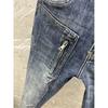 Men's Spring and Autumn Design Streetwear Denim Jeans Casual Slim Fit Stretch Punk Pants