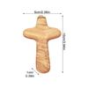 Handheld Wooded Cross Pocket Prayer Comfort Holding Crosses Christian Church Gift Olive Wood Pocket Small Wooden Crosseses