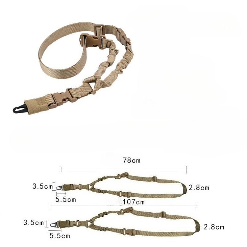 Outdoor Single Point Tactical Harness, Unisex CS Gun Rope, Camouflage Crossbody Safety Rope, Hunting Sports Belt