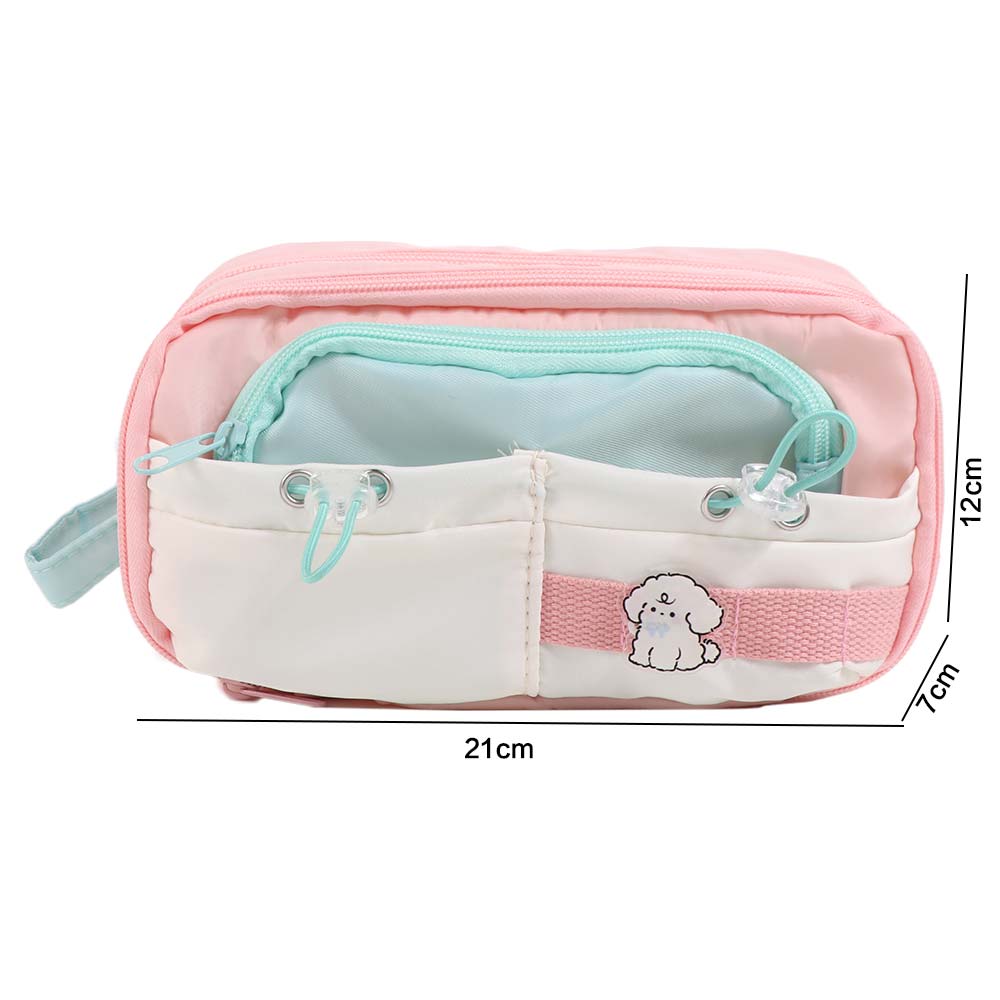 Large Capacity Cute Pencil Pouch Multi-layer Gel Pen Organizer Simple Student Pencil Case  Girl