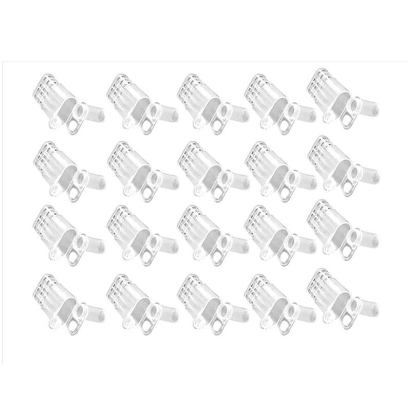 

20Pcs Bees Catcher Cages Plastic Bees Isolator Clip Queen Cages Protective Cover for Quick Bees Isolation Enduring 1