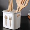 Spoon Fork Chopstick Holder Drain Rack 2 Grids Storage Box Tableware Organizer Kitchen Utensil