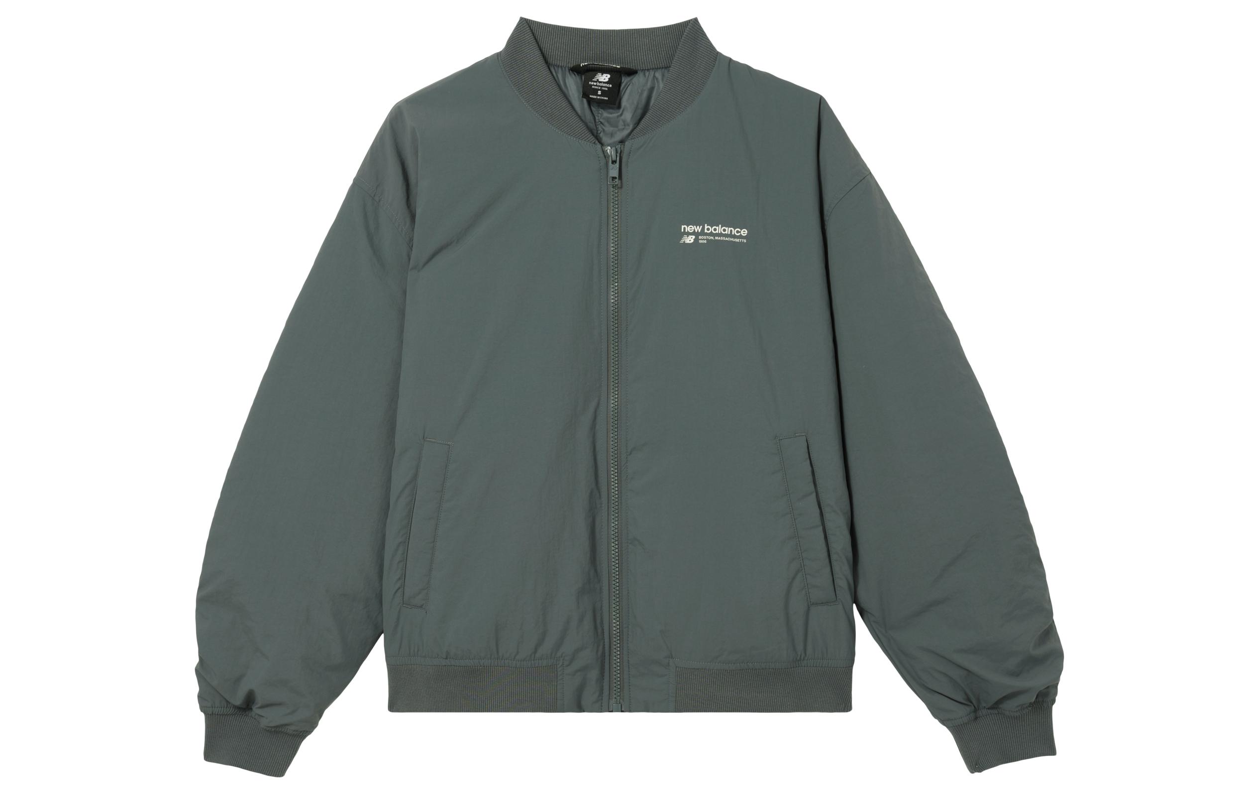 New Balance Linear Heritage Woven Bomber Jacket Jackets & Coats Women s Graphite Gray WJ33507-GT L