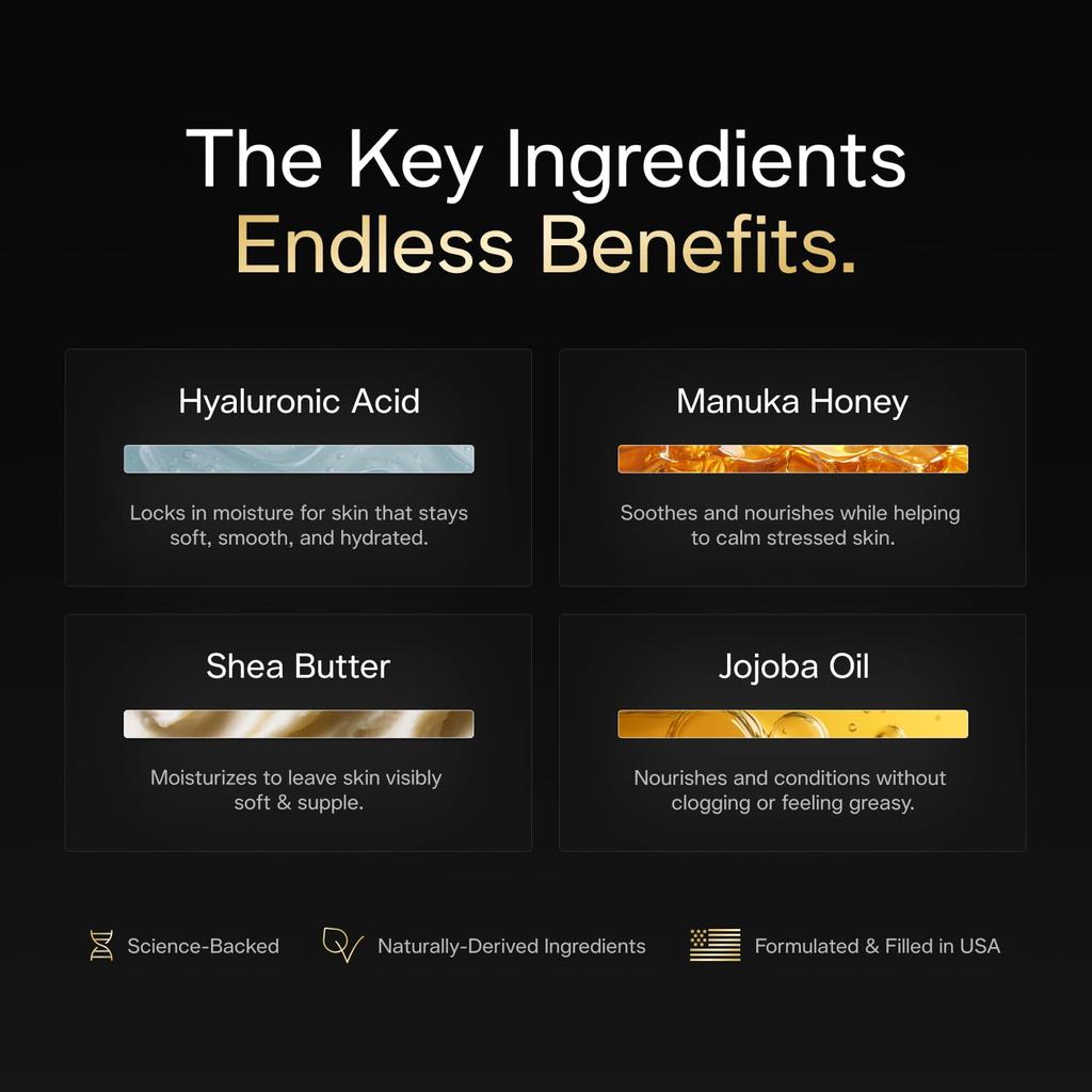 BASED Body Wash with Hyaluronic Acid, Manuka Honey, Shea Butter