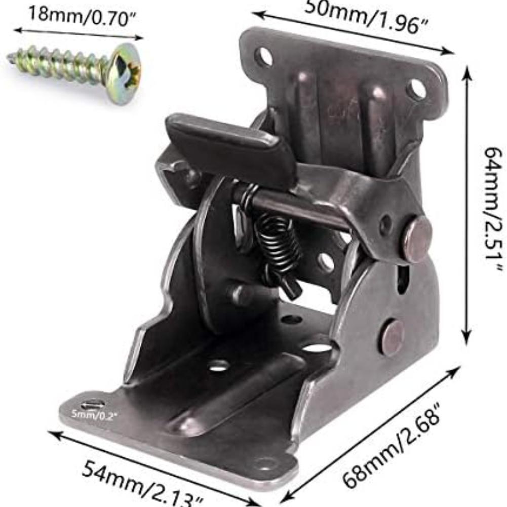 4 Stück Heavy Duty Klappwinkel 90 Grad Selbstverriegelndes Klappscharnier für Tischbeine Möbelbeschläge Zubehör