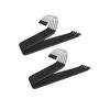 [Expo Brand] Z-Shaped Trouser Hangers with Non-Slip Surfaces Hang In 1 Second, Ideal for Pants and Towels (Black, Pack of 10)
