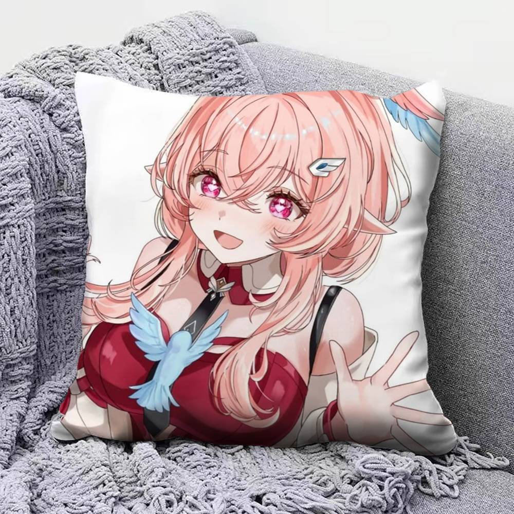 Linnea Cute Genshin Impact Home Sofa Cushion Covers and Aecorative Custom Pillow Covers