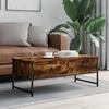 VidaXL Coffee Table Smoked Oak 101x49x39.5 Cm Engineered Wood 837739