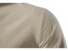 2024 Herren Baumwolle Henley Hippie Lässig Strand Langarm Stehkragen Hemd A275